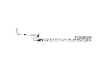 Semitrailer Clamp type h=0.5 m