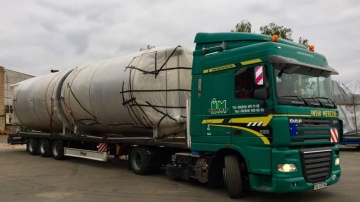 Перевезення ємностей по маршруту: Україна - Данія