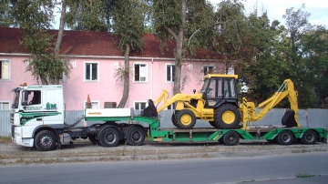 Transporting agricultural equipment