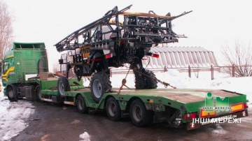 Transporting agricultural equipment